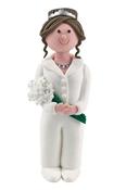 Claydough Brunette Haired Bride 120mm