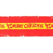 Merry Christmas Cake Frill - 83mm X 7.3m