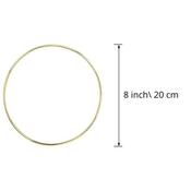 Floral Brass Hoop 8"dia