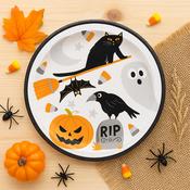 Bats &amp; Boos Halloween 9" Plates 8ct