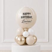 Beige Happy Birthday Personalised Stack