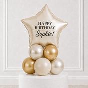 Beige Star Happy Birthday Personalised Stack image