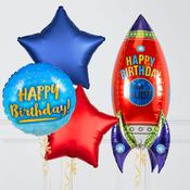 Birthday Space Rocket Balloon Package image