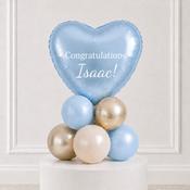 Blue Congratulations Heart Personalised Stack