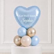 Blue Heart Get Well Soon Personalised Stack