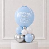Blue Welcome Baby Personalised Stack