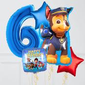 Chase Paw Patrol Inflated Birthday Balloon Bunch image