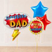 Superhero Dad Inflated Balloon Package image