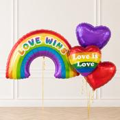 Love Wins Pride Inflated Balloon Package image