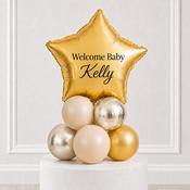 Gold Star Welcome Baby Personalised Stack
