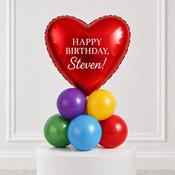 Colour Splash Heart Happy Birthday Personalised Stack image