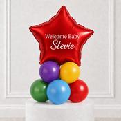 Colour Splash Star Welcome Baby Personalised Stack