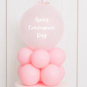 Personalised Holy Communion Pink Table Stack