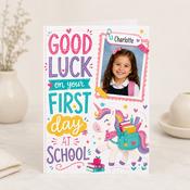 Cutest Personalised First Day of School Greeting Card
