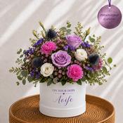 Debs Personalised Lavender Rose Hat Box