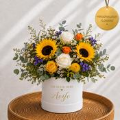Debs Personalised Sunshine Rose Hat Box