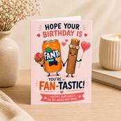 Fan-Tastic Wife Birthday Greeting Card