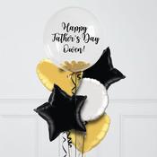 Father's Day Personalised Gold Foil Balloons Bunch image