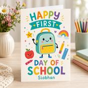 First Day of School Greeting Card