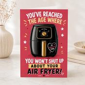 Funny Air Fryer Age Birthday Greeting Card image