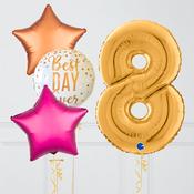 Gold Best Day Ever Set Foil Balloons image