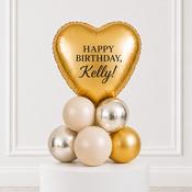 Gold Heart Happy Birthday Personalised Stack image