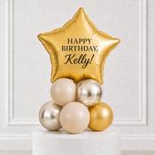 Gold Star Happy Birthday Personalised Stack image