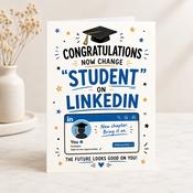 Graduation Student Status Greeting Card image