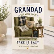 Grandad Get Well Greeting Card image