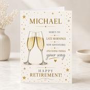 Happy Retirement Custom Greeting Card image