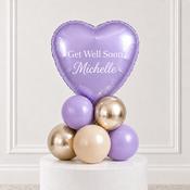 Lavender Heart Get Well Soon Personalised Stack