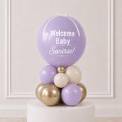 Lavender Welcome Baby Personalised Stack