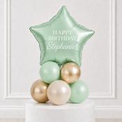 Mint Green Star Happy Birthday Personalised Stack image