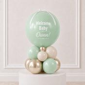 Mint Green Welcome Baby Personalised Stack