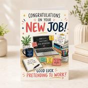 New Job Greeting Card image