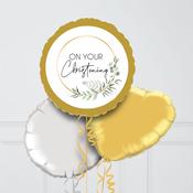 On your Christening Foil Balloon Bouquet