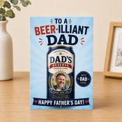 Personalised Beer Dad Father’s Day Card