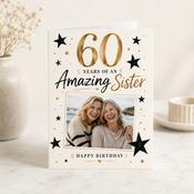 Personalised Deluxe Sister Birthday Greeting Card image
