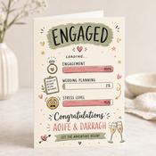 Personalised Engagement Greeting Card image