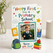 Personalised First Day of School Greeting Card image