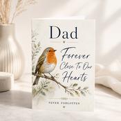 Personalised Forever in our Hearts Sympathy Greeting Card