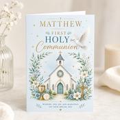 Personalised On Your Communion Greeting Card