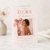 Personalised On Your Debs Rose Gold Greeting Card