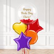 Personalised Pride Confetti Bubble Balloon Foil Bunch