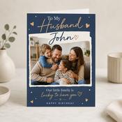 Personalised To My Husband Birthday Greeting Card image