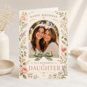 Personalised Wonderful Daughter Birthday Greeting Card image