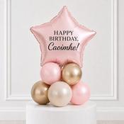Pink Star Happy Birthday Personalised Stack image