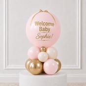 Pink Welcome Baby Personalised Stack