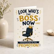 Promotion New Boss Greeting Card image