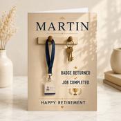 Retirement Custom Greeting Card